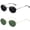 Black+green, variant on 2 pack Round Sunglasses for Women Men Small Circle Sun Glasses Polarized UV400 Protection-USA