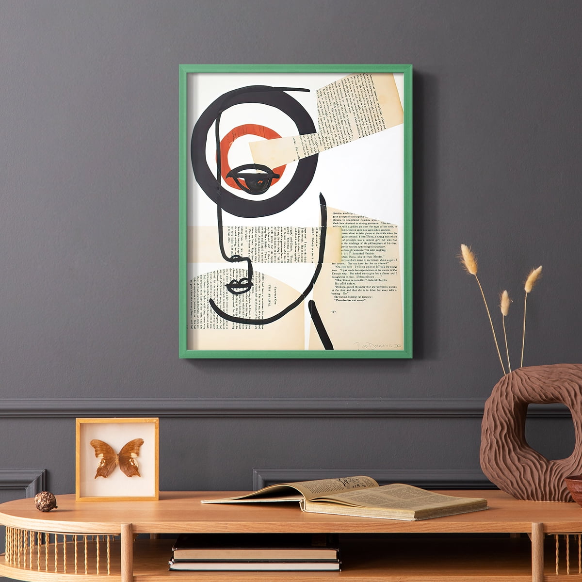 Faces of A Century I in Paper Solid Wood 8 x 10 Framed Print