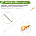 thumbnail image 4 of Unique Bargains Engine Oil Dipstick for Lincoln Mark LT 8 Cyl 5.4L 2006-2008 Orange Oil Level Dip Stick Double Hole Indicator Plastic Metal 1 Pc, 4 of 6