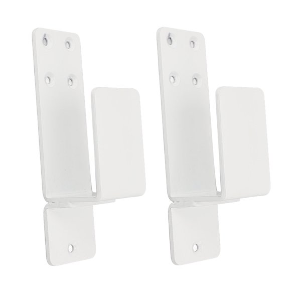Door Barricade Brackets, 2x4 Heavy Duty Door Bar Holder Brackets, 2 Pack Drop Open Bar Holder, Thick 4mm Iron Metal U Bracket, Gate Bar Holder For Home Security Brace Bar