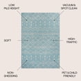 thumbnail image 3 of JONATHAN Y MOROCCAN HYPE 5 x 8 Area Rug, Aksil Moroccan Beni Souk - Turquoise/Cream, MOH208D-5, 3 of 8
