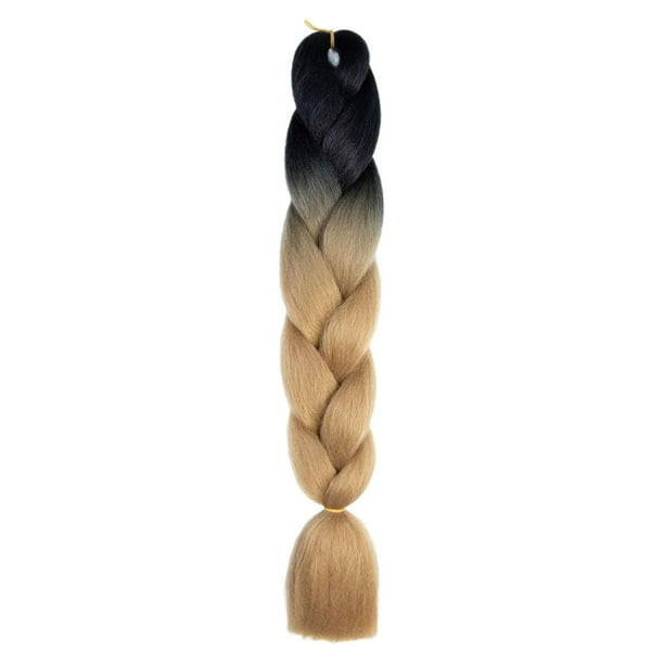 trenzada Jumbo, extensión de cabello trenzado sintético de 23,62 pulgadas, extensión sintética para rendimiento, fiesta y vacaciones B30