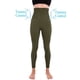 thumbnail image 2 of Leggins para hombre, cintura alta, compresión, control de barriga, color oliva, talla L, 2 of 7