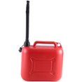 thumbnail image 3 of 10L 2.64Gal Car Fuel Tank Can Spare Plastic Petrol Gas Container Anti-Static Fuel Carrier with Pipe for Car Travel, 3 of 5