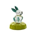 thumbnail image 2 of Xecvkr Glass Rotating Decor Dynamic Animal Ornament Handcrafted Home Office Entrance Car Desktop Stable Ceramic Base Multicolored Art Sculpture Lively Gift 1 Piece Green, 2 of 6