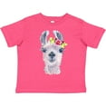 thumbnail image 3 of Inktastic Cute Llama with Flower Boys or Girls Toddler T-Shirt, 3 of 5