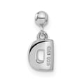 thumbnail image 3 of Sterling Silver Mio Memento Letter D Dangle Initial Charm Pendant, 3 of 4