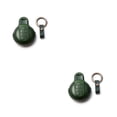 thumbnail image 4 of Funda de cuero para llave de coche Riwesomey 2piezas Verde, 4 of 6