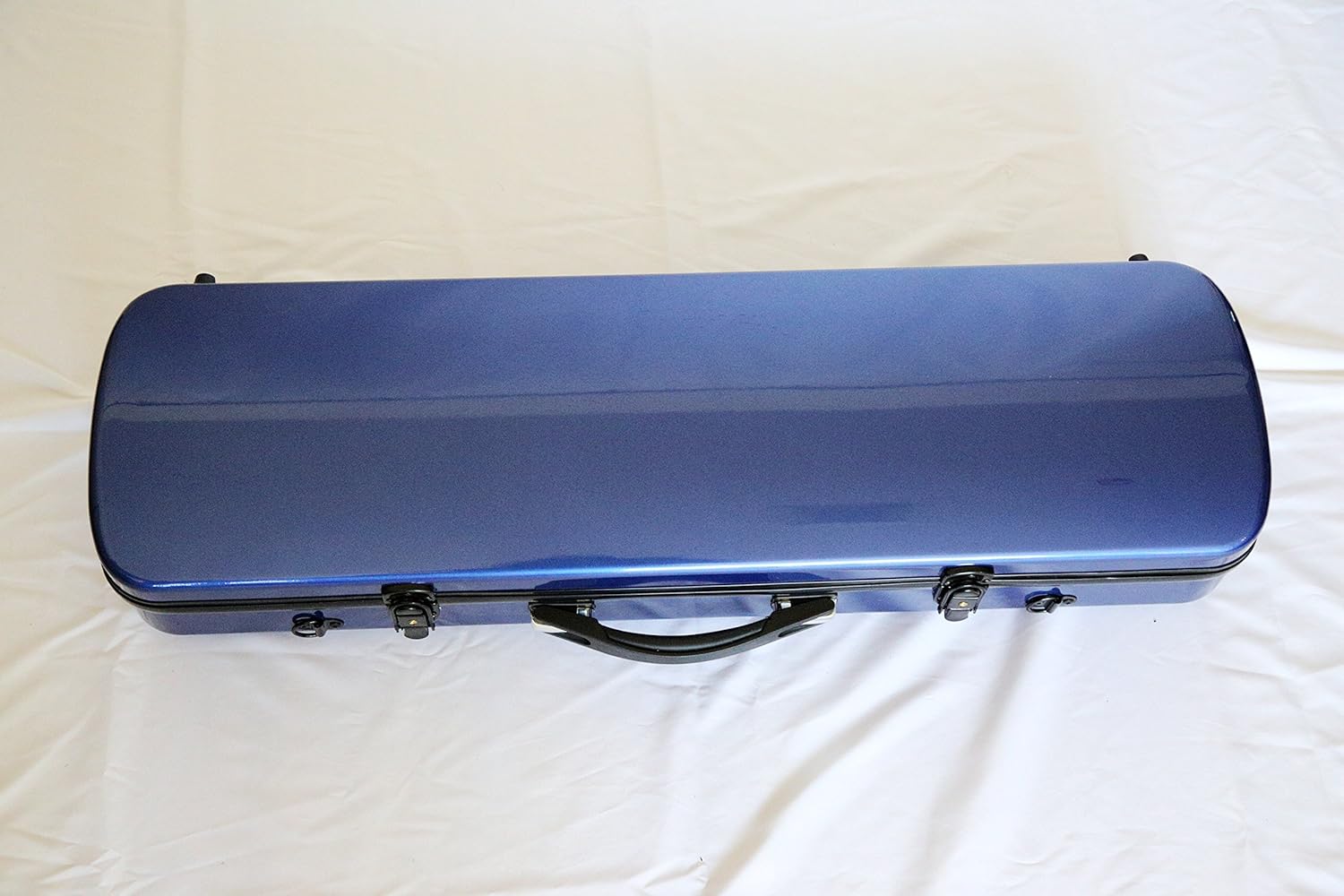Vio Music 4/4 Full Size Sturdy Hightech Suspension Violin Case Oblong (Blue)
