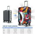 thumbnail image 4 of Bingfone Abstract Jazz Instrumental for Luggage Cover Washable Suitcase Cover Protector Anti-scratch Suitcase cover Fits 18-32 Inch Luggage-Large, 4 of 7