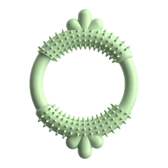 Heavy Duty Rubber Chew Ring Toy for Aggressive Chewers Puppy Teether and Training Aid for Medium Large Breed Dogs