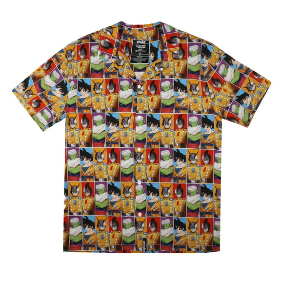 Dragon Ball Super: Super Hero Character Poster All-Over Print Short Sleeve Button-Down Shirt-Medium