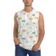 thumbnail image 1 of Fotbe Dandelion Men's Camiseta sin Mangas Estampada para Hombres, Playera Casual para Gimnasio, Entrenamiento, Playa-Large, 1 of 7