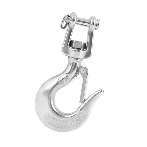 304 Stainless Steel Swivel Lifting Hook with Latch Rigging Accessory (1000KG)