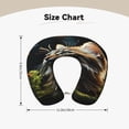 thumbnail image 5 of KLL Realistic Style Cute Cat Pattern Memory Foam Cervical Neck Pillow Versatile U-Shaped Pillows for Home/Office/Camping/Travelling/Soft Washable Cover, 5 of 8