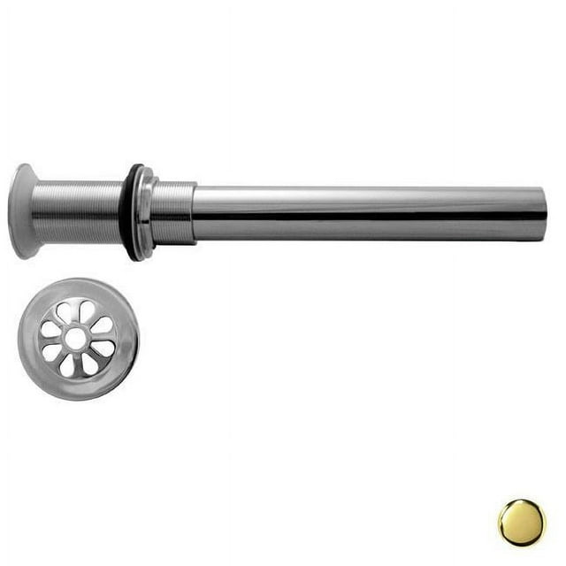 Westbrass D411A-1-01 High Flow Grid Drain No Overflow Holes - PVD Polished Brass