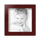 thumbnail image 2 of ArtToFrames 5" x 5" Cherry Picture Frame, 5x5 inch Red Wood Poster Frame (WOM-4213), 5 Pack, 2 of 6