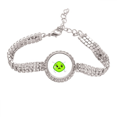 thumbnail image 1 of Imagen de la rampa verde Pulsera de tobillera de cadena de tenis, joyería de diamantes, 1 of 3