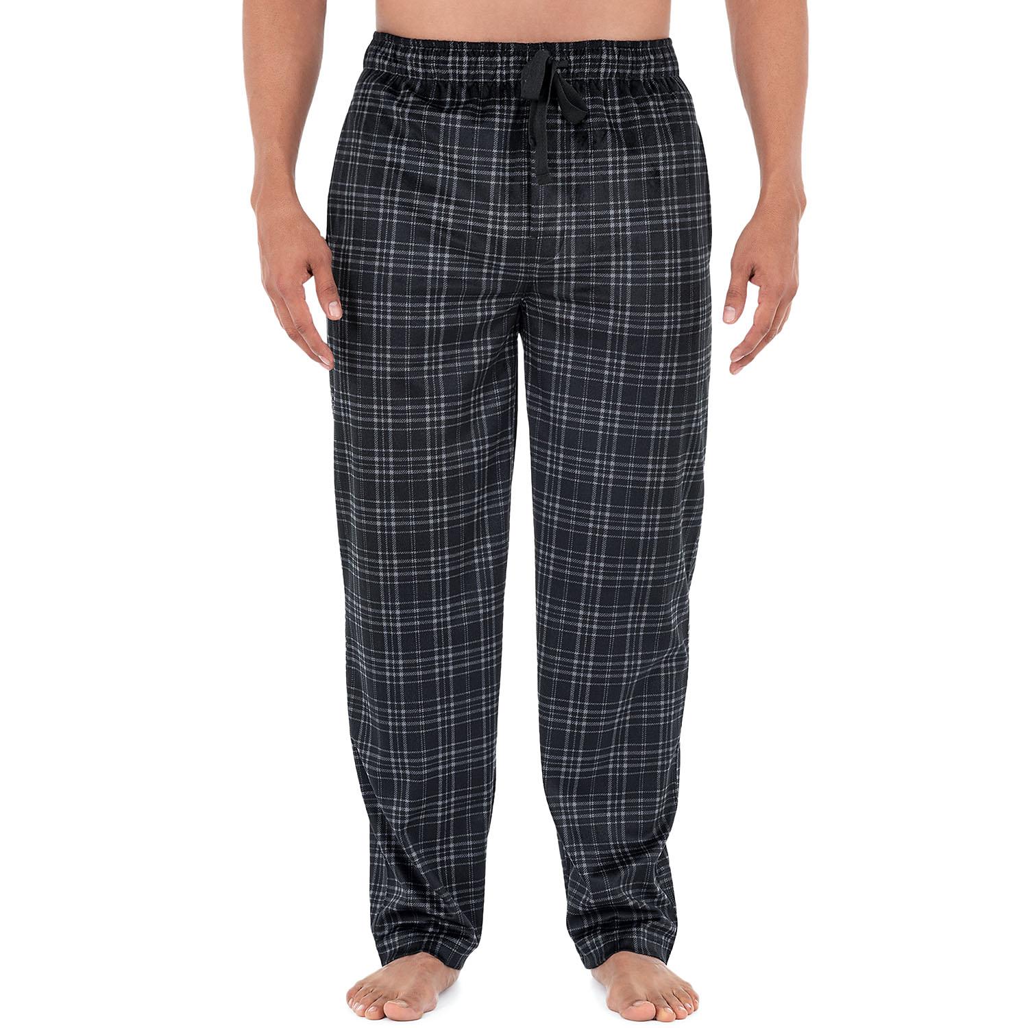 Izod Men's Micro Fleece Pajama Pant in Black, Size Medium - image 1 of 3