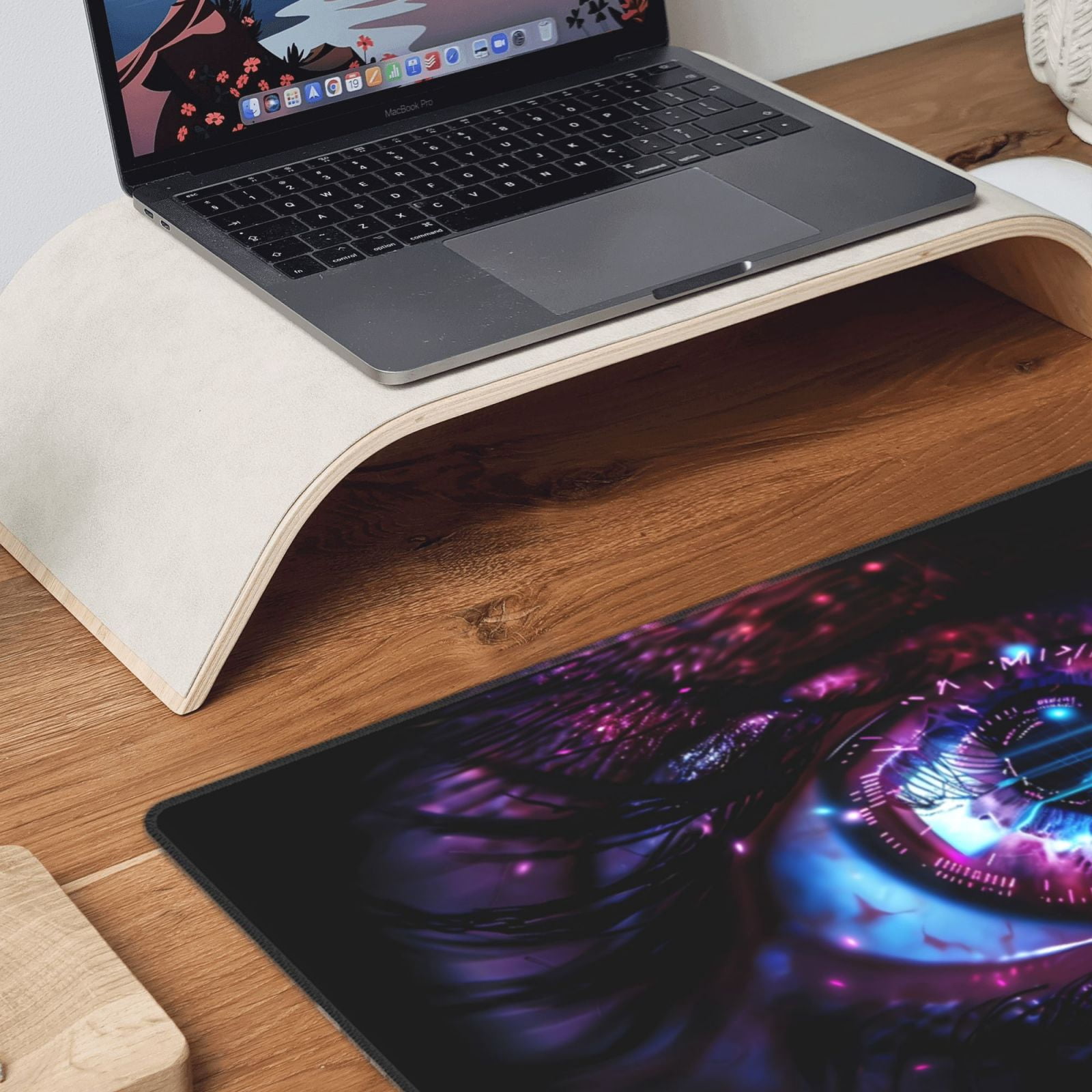Rateoe v Print Mouse Pad - Extended Large Gaming Mousepad,Non-Slip Stitched Edge,16x29.5 Inch