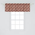 thumbnail image 2 of Ambesonne Dog Window Valance, Arrangement of Various Doggies Hanging Around in Different Positions, Curtain Valance for Kitchen Bedroom Decor with Rod Pocket, 54" X 18", Salmon Charcoal Grey, 2 of 3