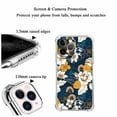 thumbnail image 4 of Navy and Gold Peony and Blossom Flower Case for iPhone 11 Pro Max,Aesthetic Colourful Floral Pattern Soft TPU Full Cover Case, 4 of 5