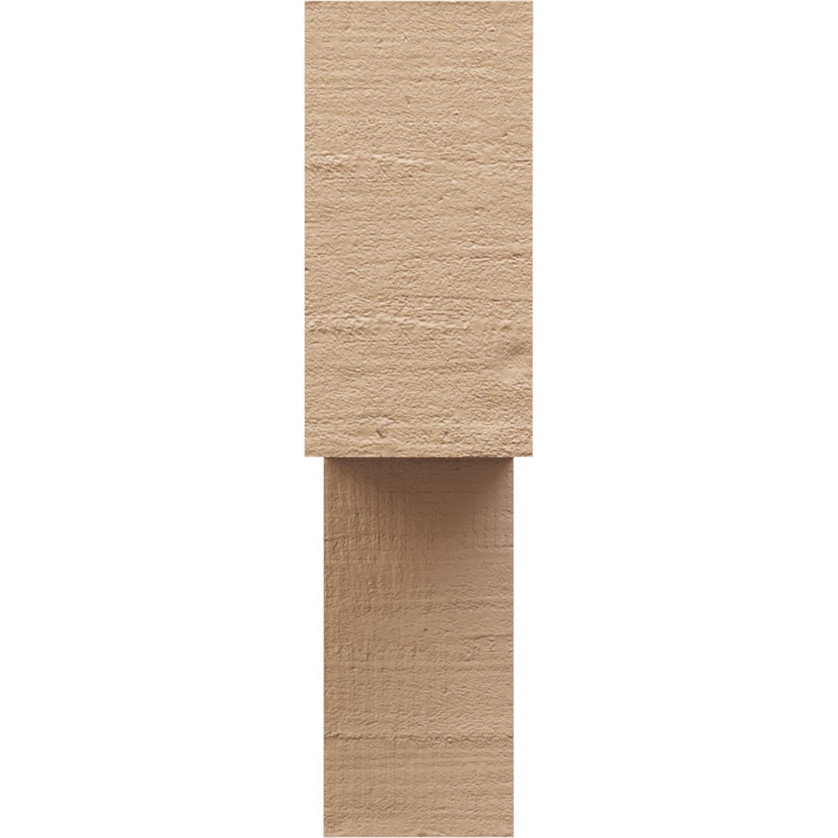 9"W x 36"D x 36"H Thin Chapel Hill Rough Cedar Woodgrain TimberThane Corbel, Primed Tan