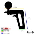 thumbnail image 7 of LeLuv Penis Vacuum Pump Ultima Black Natural Male Enhancement Includes Gauge Double-Ended Buddy 18 inch x 2.25 inch Cylinder, 7 of 7