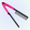 thumbnail image 7 of Unique Bargains Hair Straightening Comb Heat Resistance Home Straightener Hair Styling Comb ABS Rose Red, 7 of 7