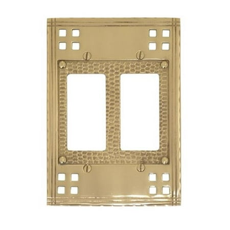 Double Gfci Solid Brass - Brass Accents M05-S5670-605 Double GFCI - Polished Brass