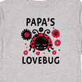 thumbnail image 4 of Inktastic Valentine's Day Papa's Lovebug Boys or Girls Long Sleeve Toddler T-Shirt, 4 of 5