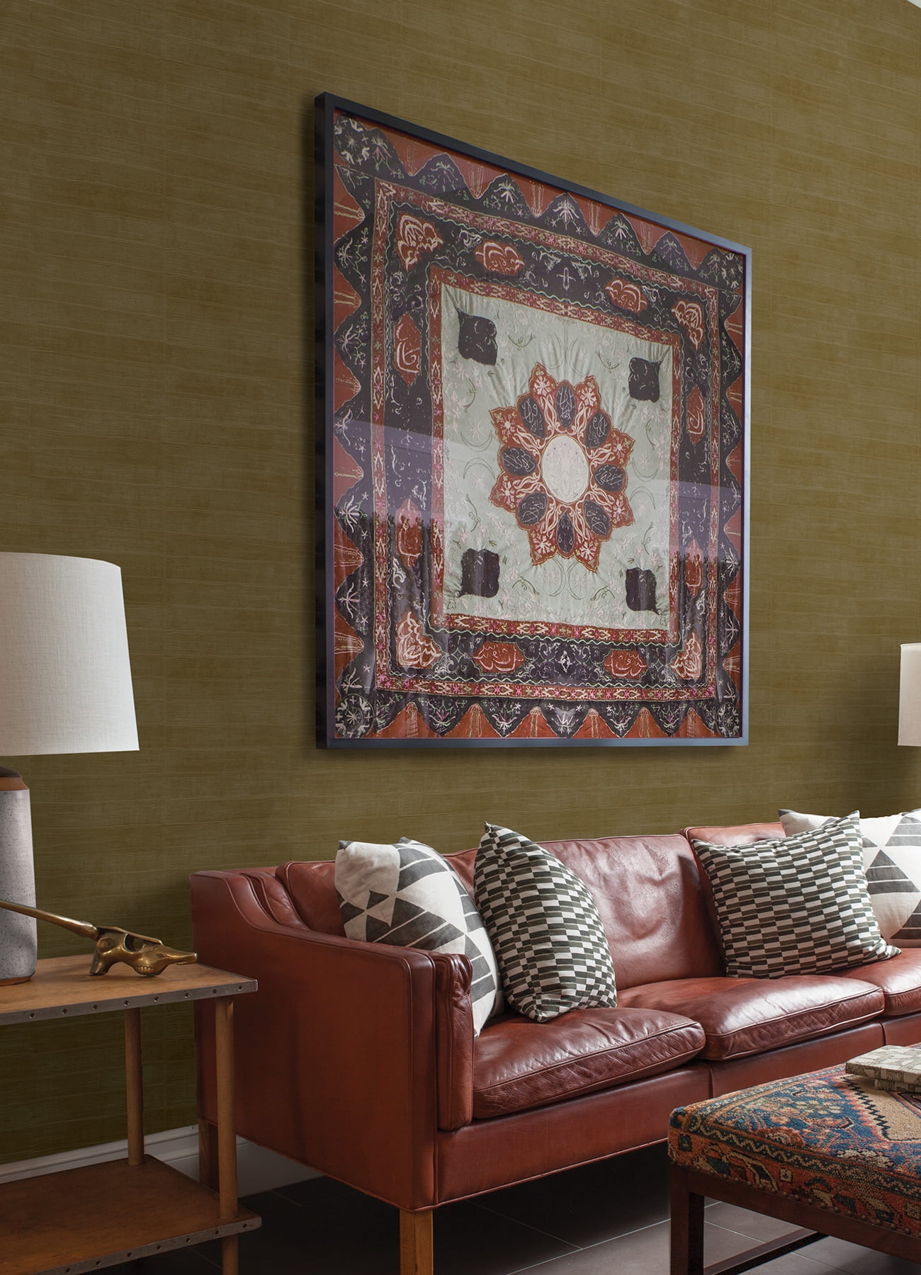 Advantage Dermot Brass Horizontal Stripe Wallpaper