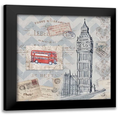Brent, Paul 12x12 Black Modern Framed Museum Art Print Titled - Bon Voyage II