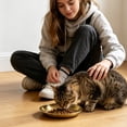 thumbnail image 5 of Thickened Stainless Steel Flat Pet Dish for Flat-Faced Cats and Small Dogs – Anti-Slip Shallow Feeding Plate for Kittens,Easy to Clean Metal Tray,Size XL, 5 of 5