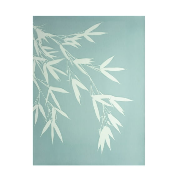 Canvas Wall Art - Christine So 'Celadon Bamboo' Wall Art for Living Room, Bedroom, or Office Décor by Trademark Fine Art - 14 x 19 Inches