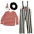 thumbnail image 6 of Likimi Halloween Mens Outfit Set For Stage Show Dress Up Costume Tops With Suspender Pants For Performance Fashionable Cosplay Set Size L, 6 of 7