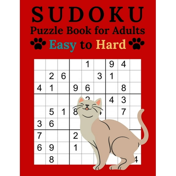 Sudoku Puzzle Book for Adults Easy to Hard: Cat Sudoku Book - 600 Puzzles - Solutions at the End of (Paperback) by Susan Davis