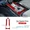 Inner Red Carbon, variant on Real Soft Carbon Fiber For Toyota Prius 60 Series 2023 2024 2025 LHD RHD Outer Inner Gear Shift Panel Sticker Car Accessories.