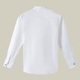 thumbnail image 7 of YTDSCS Boys Cotton Dress Shirts for Baby Kids Long Sleeve Formal Uniform Shirts Youth Spring Autumn Perform Dress Shirts with Bowtie White Cardigan Tops for 3-16 Years, 7 of 7