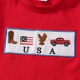 thumbnail image 6 of WIBACKER Toddler Baby Boy 4th of July Clothes 3M-3Y Summer Boys Outfit American Flag Short Sleeve T-Shirt Tops + Shorts Set, 6 of 6