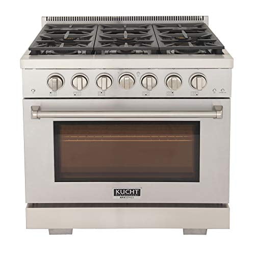 Kucht KFX360 Professional 36" Range, Classic Silver