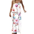 thumbnail image 4 of Yievot Backless Floral Dresses for Women Summer Beach Vacation Cami Dress Sleeveless Long Sundress, 4 of 7