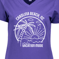 thumbnail image 4 of Inktastic Summer Vacation Mode Carolina Beach North Carolina Women's V-Neck T-Shirt, 4 of 5