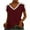 Wine Shirts for women, variant on HAPIMO Women's Loose Raglan Lace Pullover Short Sleeve Tops Summer V Neck Blouse Casual Relaxed Workout Girls Solid Color Crochet Eyelet Tees Trendy Army Green L