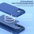 thumbnail image 4 of Funda magnética Original Magsafe para Apple iPhone 13 12 11 14 Pro Max Plus, cubierta de silicona de carga inalámbrica 13 12 Mini X XR XS, 4 of 4