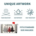 thumbnail image 6 of Christmas Buffalo Plaid Mailbox Covers Magnetic Standard Size 21"x18" Winter Welcome Tree Mailbox Wraps Xtmas Snowflakes Post Letter Box for Holiday Outdoor Decoration, 6 of 6