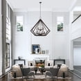 thumbnail image 3 of Livex Lighting Prism 15 Light Foyer Chandelier in Bronze, 3 of 8