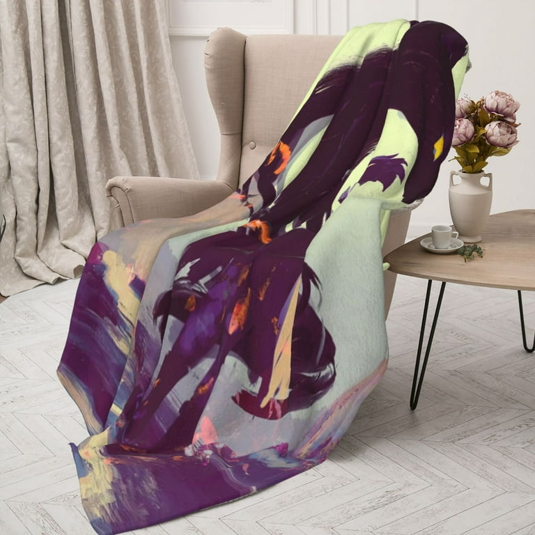 Tokoyami Fumikage Flannel Blanket Soft Lightweight Plush Fuzzy Cozy Luxury Blanket 60 X50 Walmart