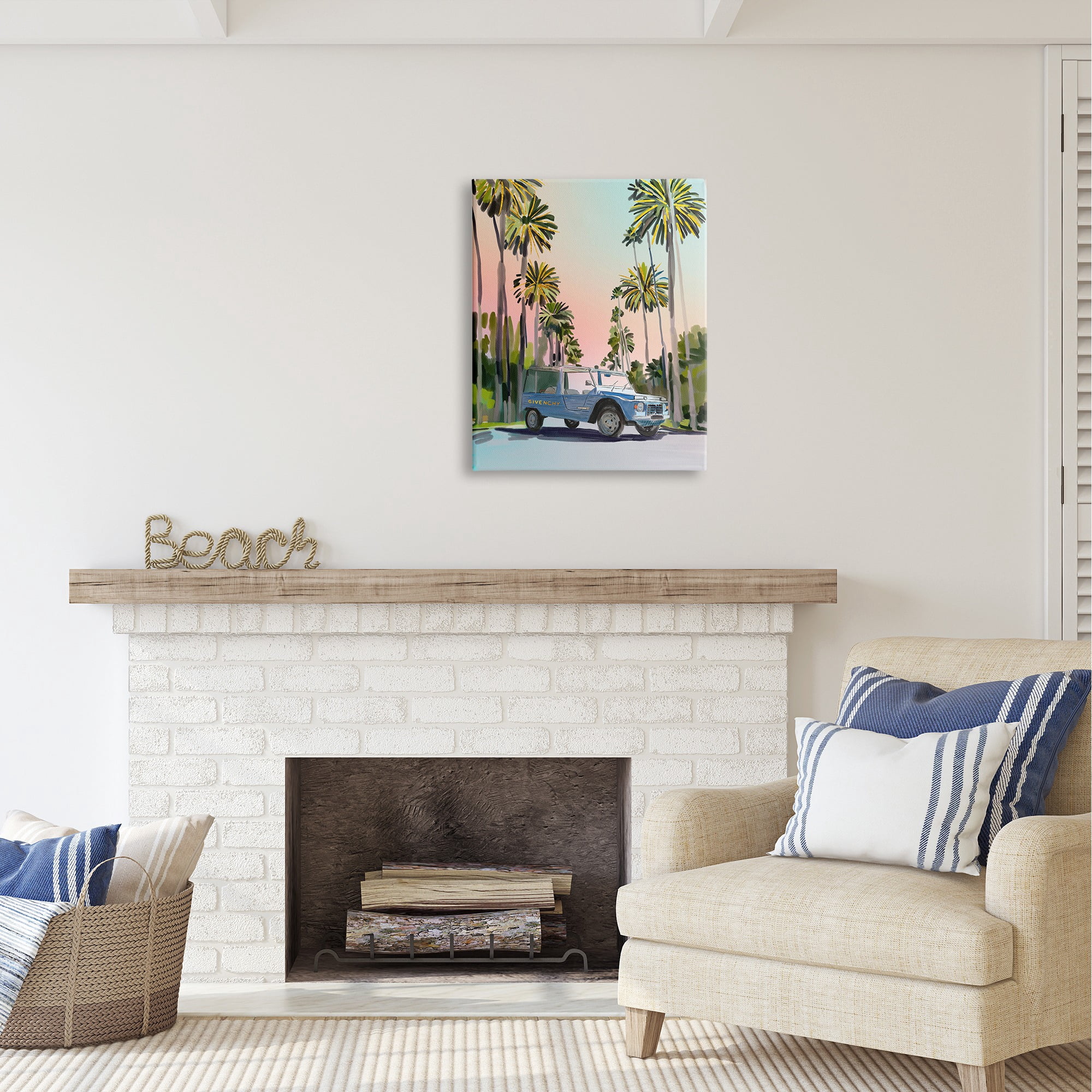 Stupell Industries Glam Brand Vehicle Transportation Painting Gallery Wrapped Canvas Art Print Wall Art, 24 x 30