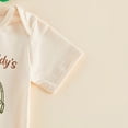 thumbnail image 4 of Staki Newborn Baby Boy Clothes Fishing Short Sleeve Romper Shirt Tops Pants Summer Spring Outfits Hat Set 6M 9M 12M Beige,6-9 Months, 4 of 9